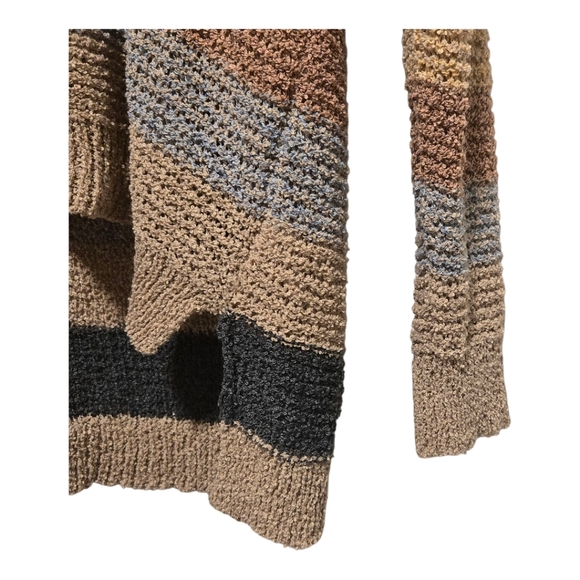 Knox Rose V-Neck Striped Knit Pullover Sweater Size 1X - Picture 3 of 6